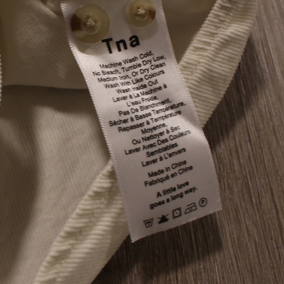 TNA cream corduroy button down - Picture 9 of 10
